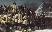 unknow artist Gustaf Vasa am speaking to dalkarlarna in Mora oil painting reproduction